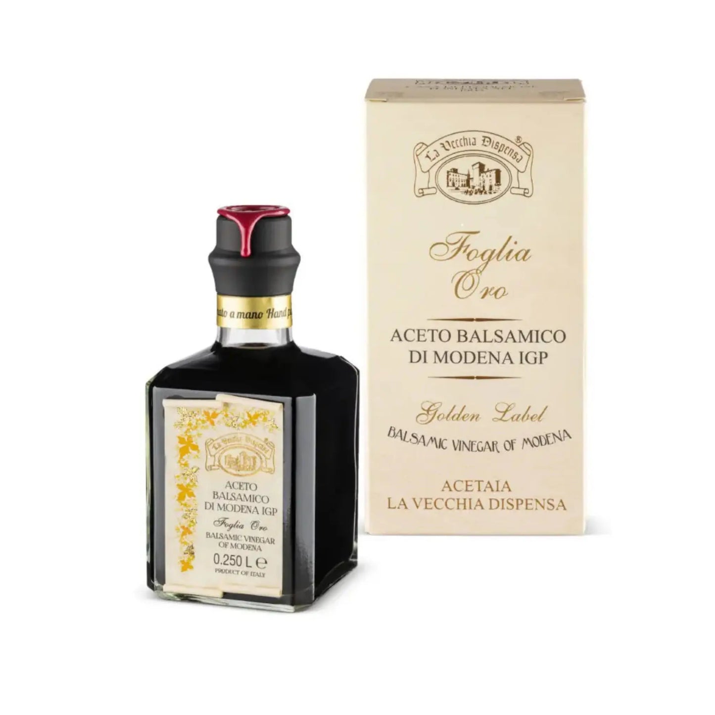 La Vecchia Dispensa, Goud Label Balsamicoazijn uit Modena IGP – Cadeau Editie La Vecchia Dispensa