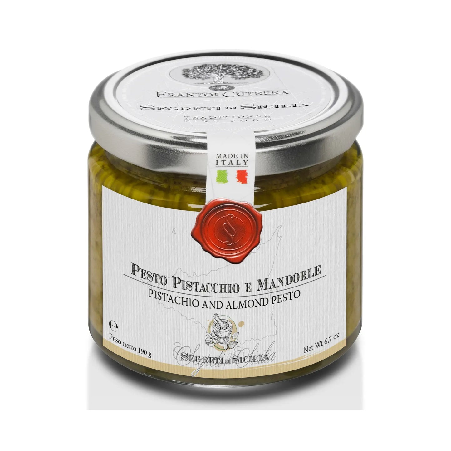Pistachen- en Amandel Pesto– Siciliaanse Stijl Frantoi Cutrera