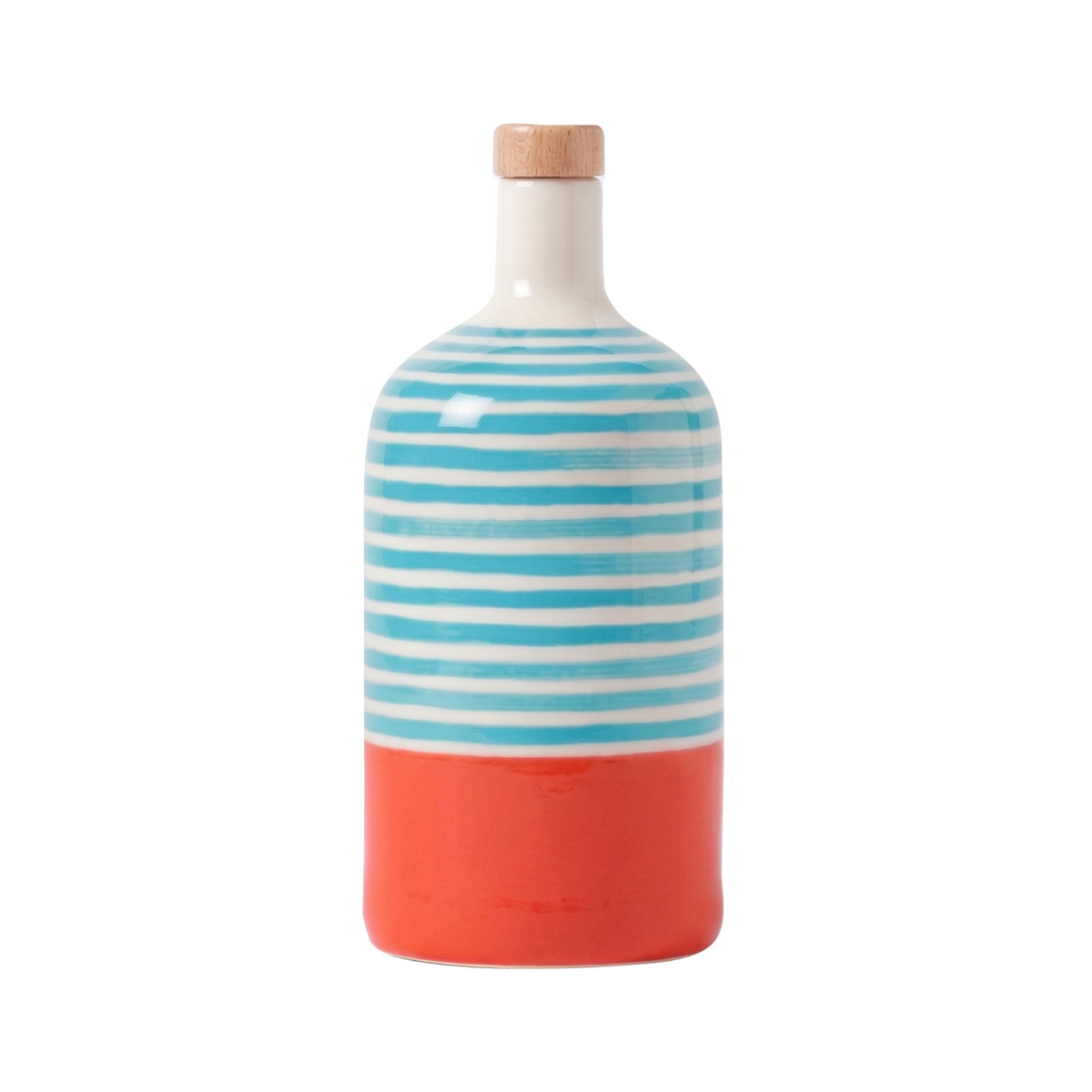 Materico - Arancione Azzurro Keramische Fles Materico