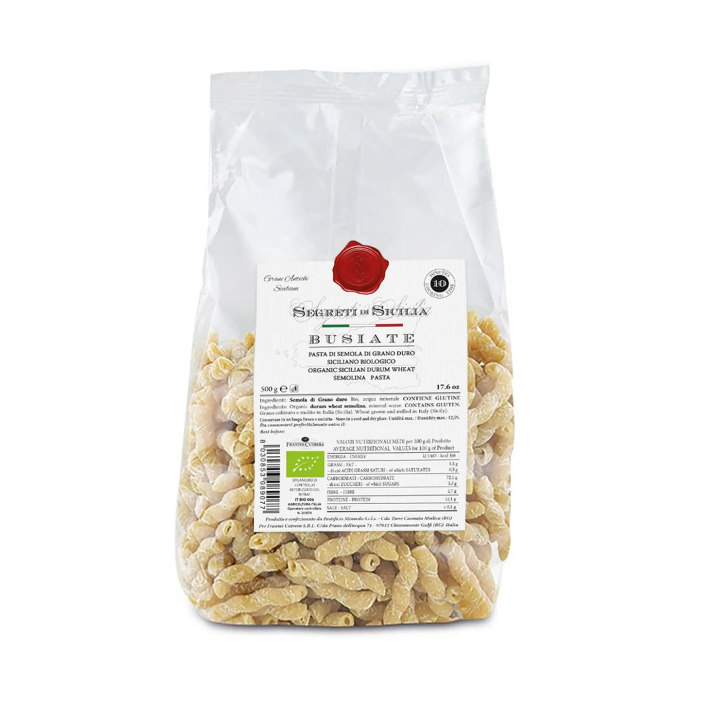 Busiate – Siciliaanse Biologische Pasta Frantoi Cutrera