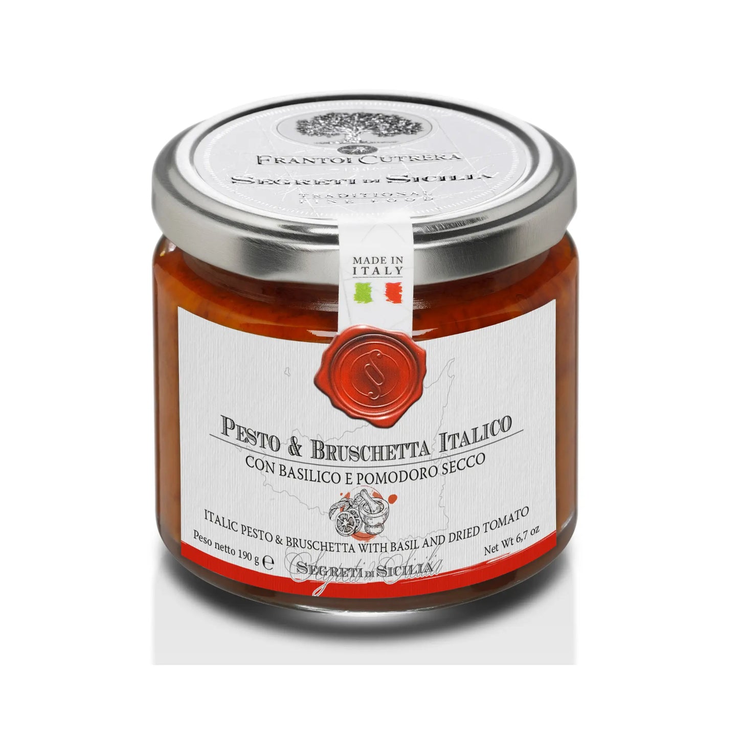 Italico Pesto & Bruschetta met Basilicum Frantoi Cutrera