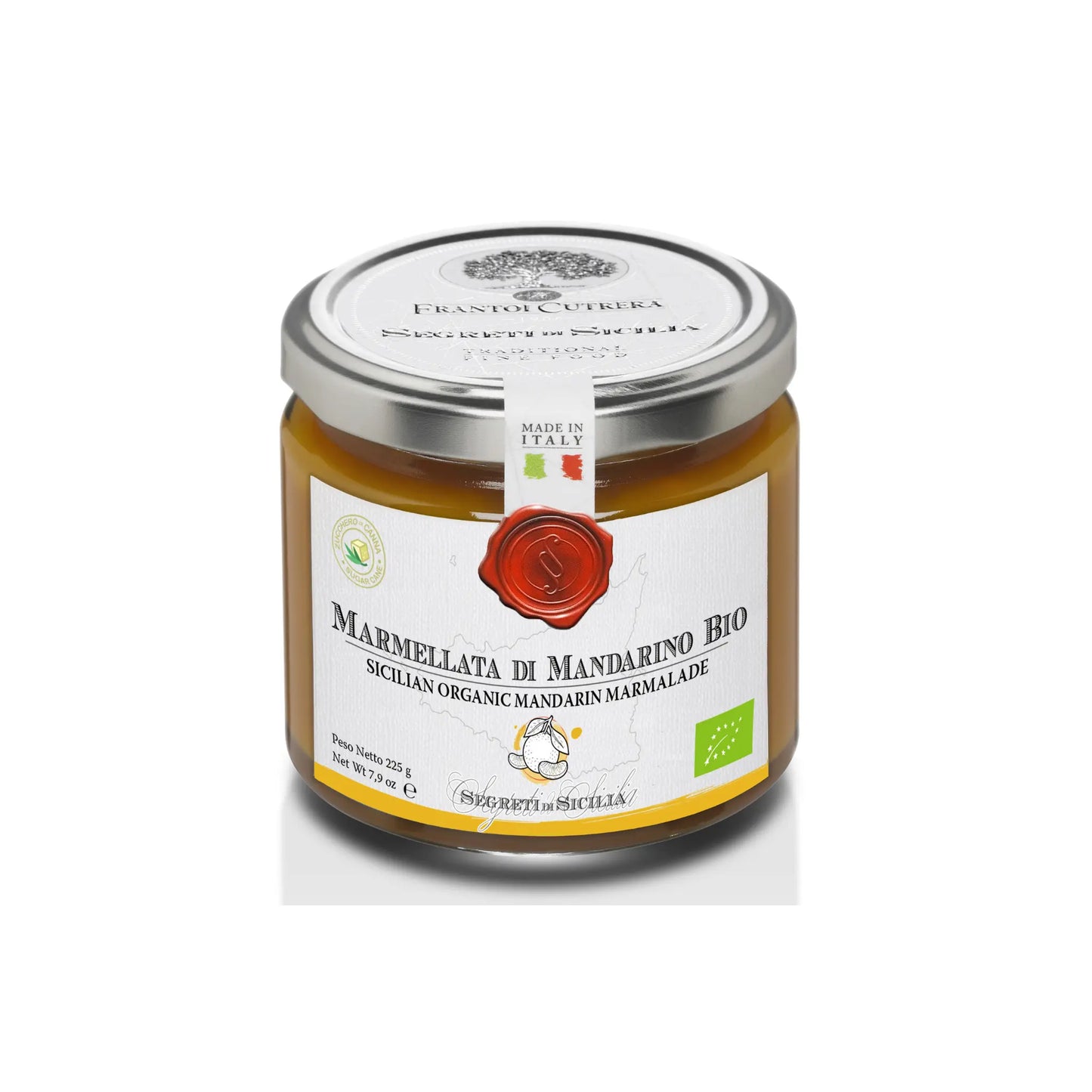 Siciliaanse Biologische Mandarijnenmarmelade Frantoi Cutrera