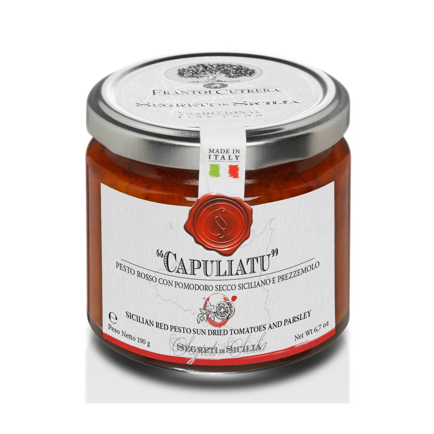 Siciliaanse Rode Pesto – Capuliatu Frantoi Cutrera