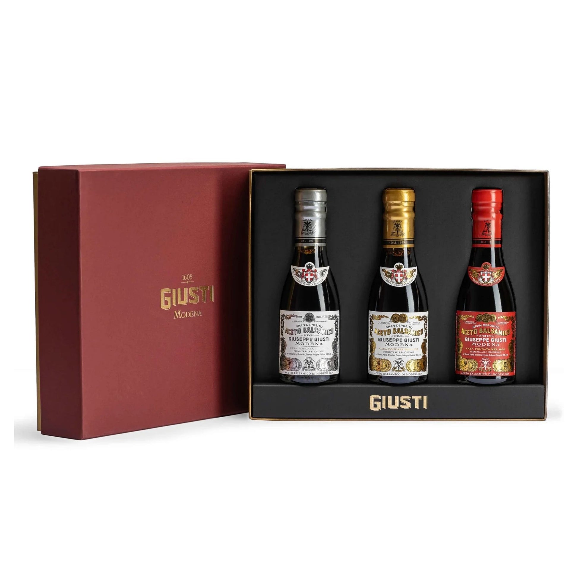 Giusti - Trio Set 1, 2 & 3 Medailles - 3x 100ml Balsamico Giusti