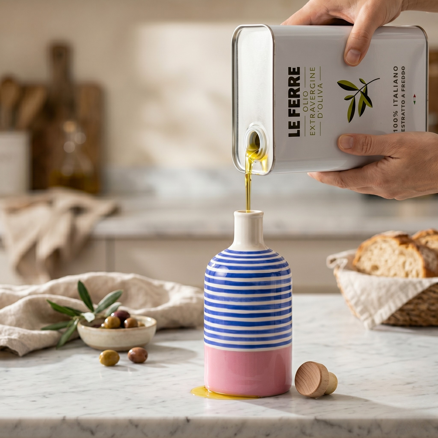 Materico - Verde Tortora Keramische Fles Materico