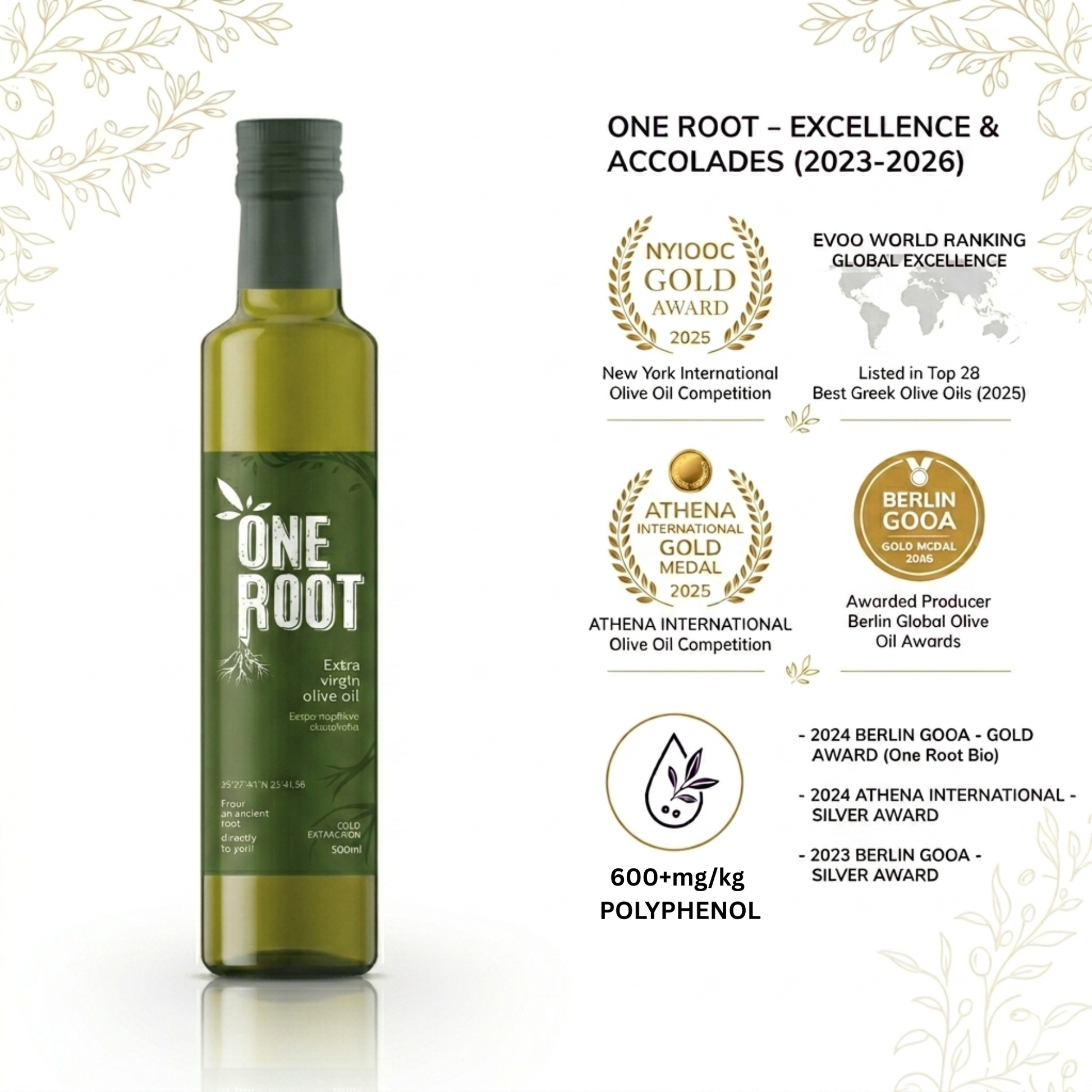 Creta Heritage – One Root - 5 Liter - Extra Virgin Olive Oil