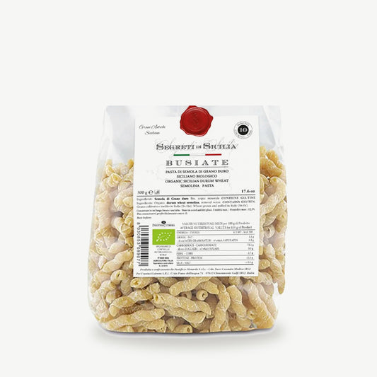 Busiate – Siciliaanse Biologische Pasta