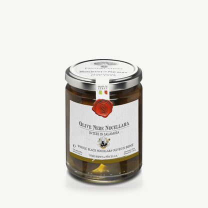 Hele Zwarte Nocellara Olijven