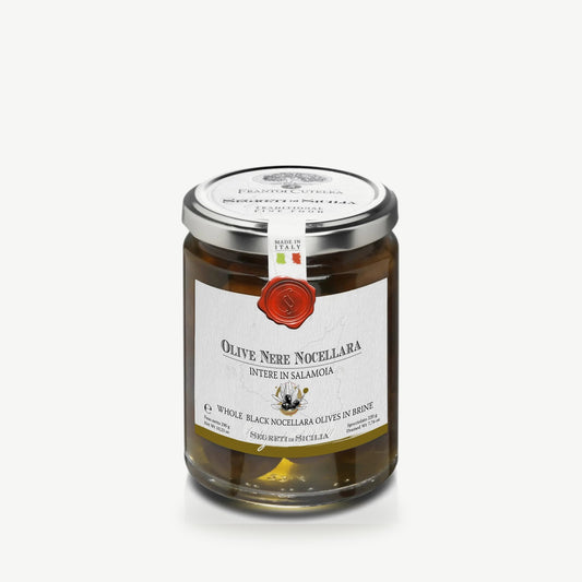 Hele Zwarte Nocellara Olijven