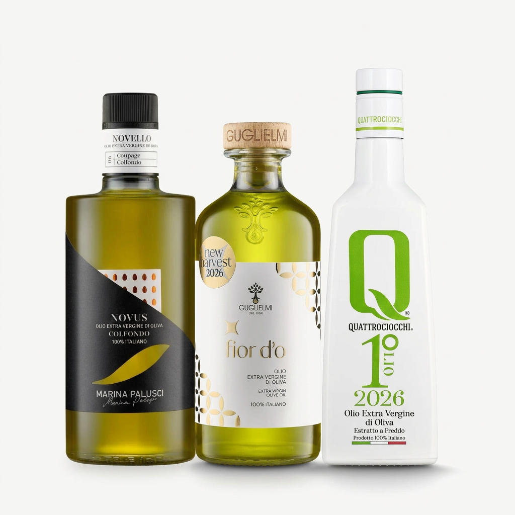 Novus Colfondo, Guglielmi Fior d’O ve Quattrociocchi Olio Novello üçlü set görseli