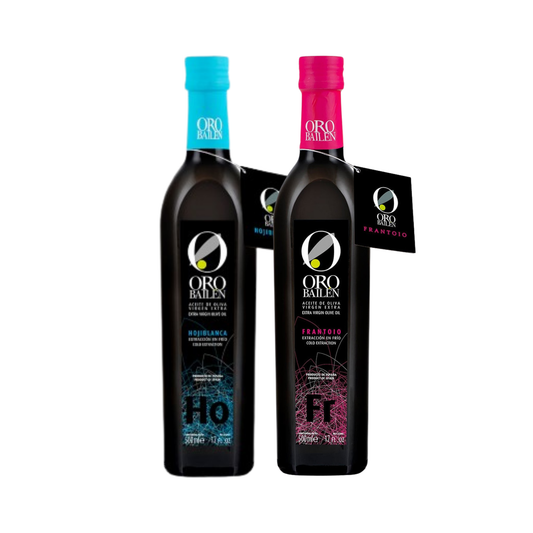 Oro Bailén Premium Olijfolie Duo: Hojiblanca & Frantoi